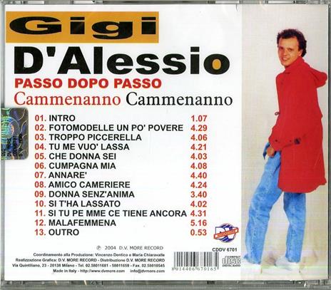 Passo dopo passo - CD Audio di Gigi D'Alessio - 2