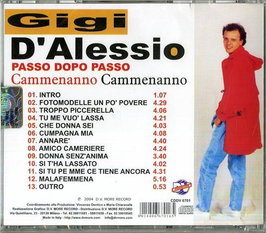 Passo dopo passo - CD Audio di Gigi D'Alessio - 2