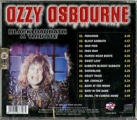 Black Sabbath a Tribute - CD Audio di Ozzy Osbourne - 2