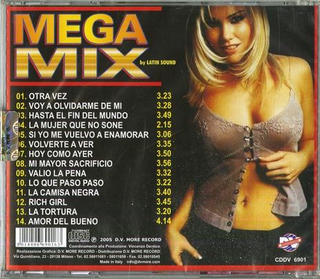 Mega mix latino - CD Audio - 2