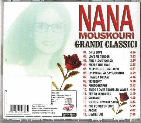 Grandi classici - CD Audio di Nana Mouskouri - 2