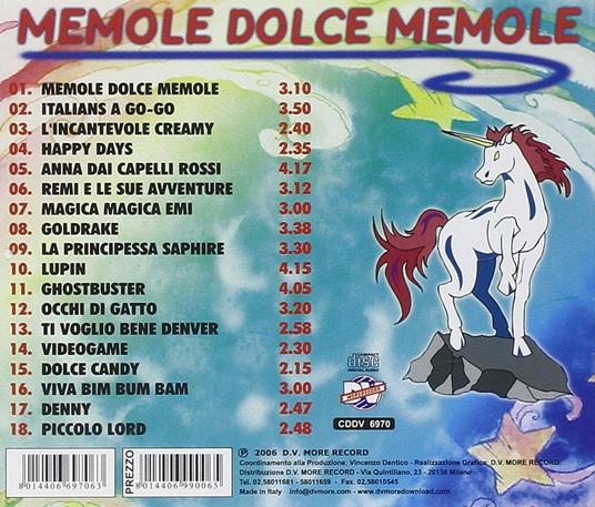 Memole dolce Memole - CD Audio - 2