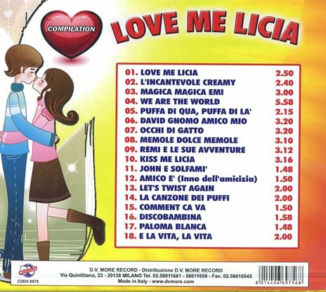 Love Me Licia - CD Audio - 2