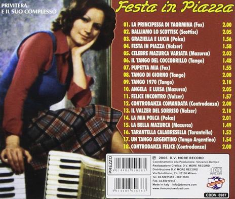 Festa in piazza - CD Audio di Privitera e il suo complesso - 2