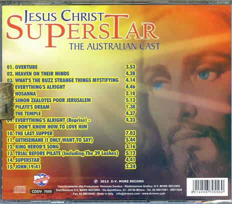 Jesus Christ Superstar (Colonna sonora) (Autralian Cast) - CD Audio - 2