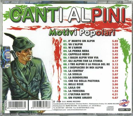 Motivi popolari vol.1 - CD Audio - 2