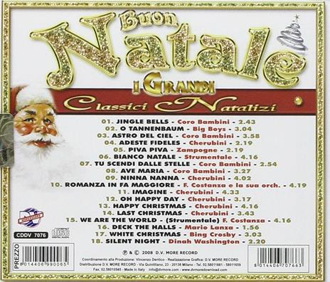 Buon Natale. Grandi Classici di Natale - CD Audio - 2