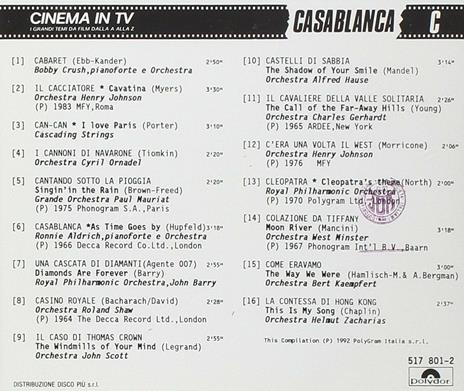 Cinema in TV vol.3 (Colonna sonora) - CD Audio - 2