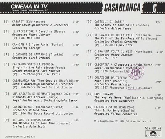 Cinema in TV vol.3 (Colonna sonora) - CD Audio - 2