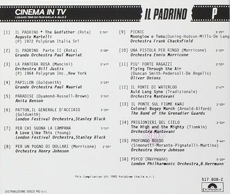 Cinema in TV vol.10 (Colonna sonora) - CD Audio - 2