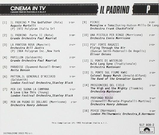 Cinema in TV vol.10 (Colonna sonora) - CD Audio - 2