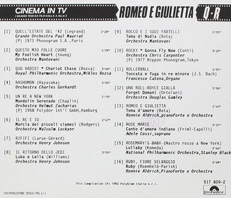 Cinema in TV vol.11 (Colonna sonora) - CD Audio - 2