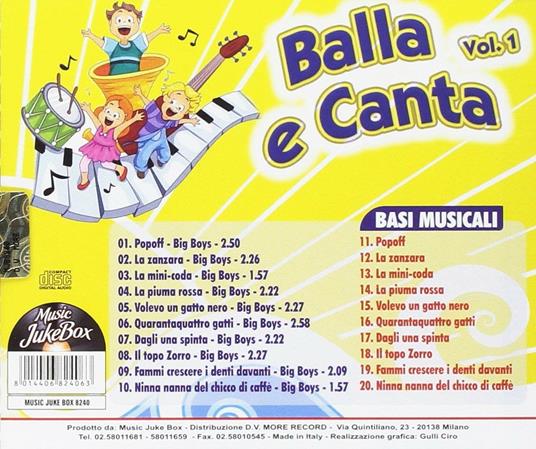 Balla e canta vol.1 - CD Audio di Big Boys - 2