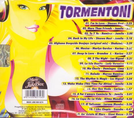 Tormentoni. Le Hits Piu Gettonate - CD Audio - 2