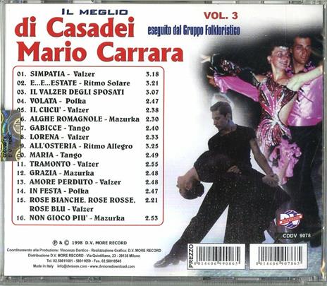 Il meglio dei Casadei vol.3. Simpatia - CD Audio di Raoul Casadei - 2