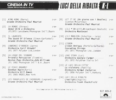 Cinema in TV vol.7 (Colonna Sonora) - CD Audio - 2