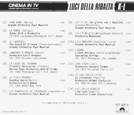 Cinema in TV vol.7 (Colonna Sonora) - CD Audio - 2