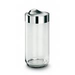 steel barattolo cl 150 vetro con tappo ermetico in acciaio inox