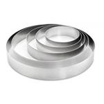set 6 cerchi per torta in alluminio , per forno, qualità professionale. Prodotto in germania