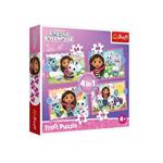 Puzzle 4 In 1 Gabby''S Adventures Trefl  07381