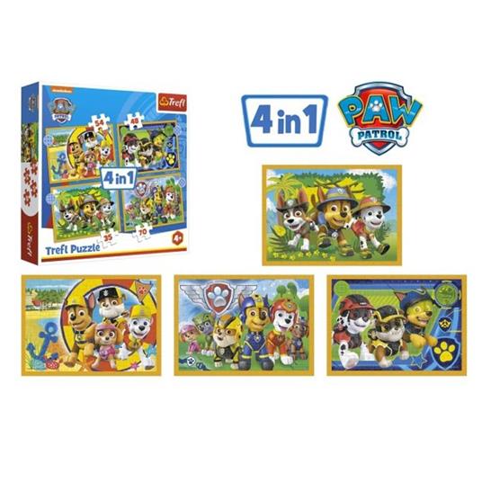 Puzzle 4 In 1 Paw Patrol Trefl  07383