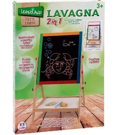 Lavagna Legno 2In1 Altezza Regolab.