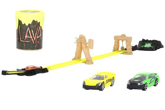 GLOBO Pista Slime con 3 Auto Die Cast Incluse pista giocattolo