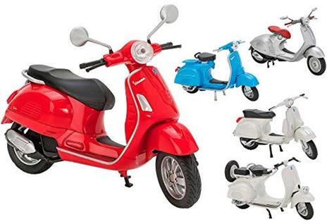 Globo Die Cast Vespa 1:18 Escala 5Asst 24 Piezas D/Box 1/18 Mezzi Giocattolo Moto Multicolore 8014966391784