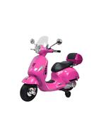 Vespa elettrica GTS super sport rosa 12V con paravento