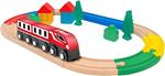 Pista Treno Magnetico In Legno 21pz