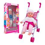Set bambola Parlante con passeggino BIMBO Assortito 42481