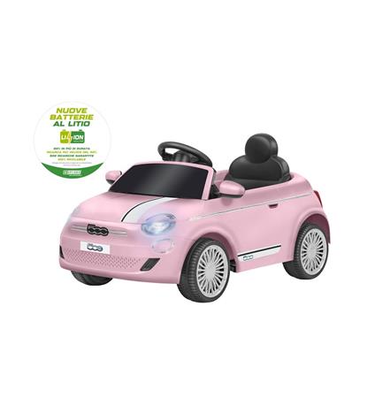 Auto Fiat 500E Rosa 12 V