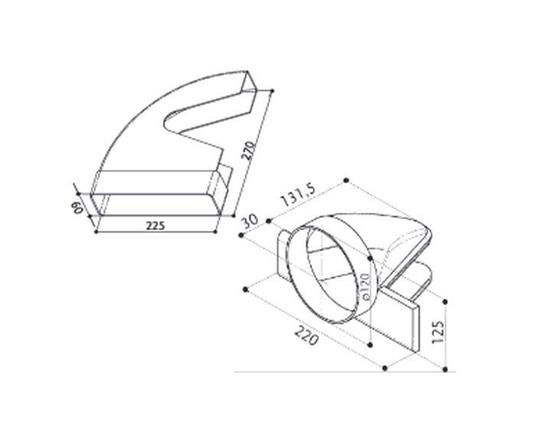 FABER S.p.A. 112.0157.306 accessorio per cappa Tubo di prolunga per cappa  aspirante - FABER S.p.A. - Casa e Cucina | IBS