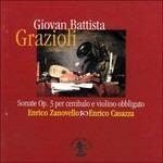 Sonate Op.3 per Cembalo e Violino Obbligato - CD Audio di Giovan Battista Grazioli