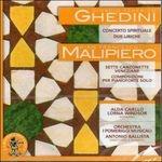 Concerto spirituale - 2 Liriche - CD Audio di Orchestra I Pomeriggi Musicali,Giorgio Federico Ghedini,Antonio Ballista