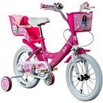 Bicicletta Bambina 14 Pollici Barbie, Bici età 3-6 Anni