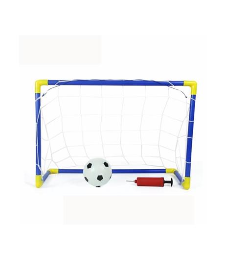 Set 2 Porte Con Reti Da Calcio 79x50x43 Cm Per Bambini Uso Esterno Con Accessori - 5