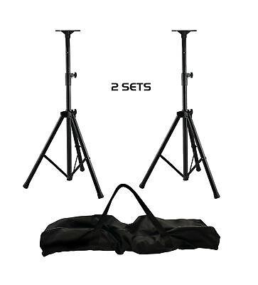 Treppiedi per Diffusori Audio, Regolabili Altezza 110-180 Cm. Coppia con Custodia
