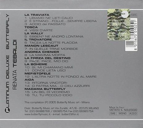 Renata Tebaldi (Digipack) - CD Audio di Renata Tebaldi - 2