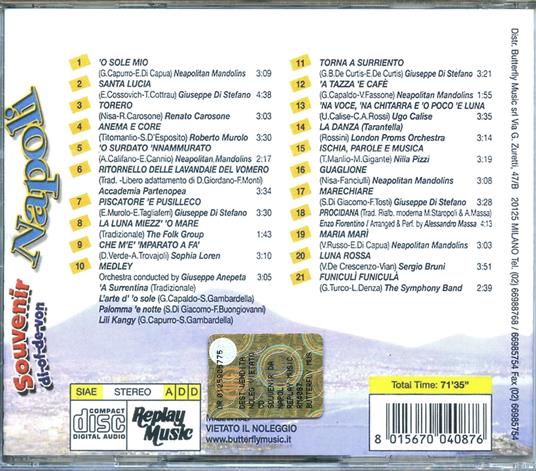 Souvenir di Napoli - CD Audio - 2