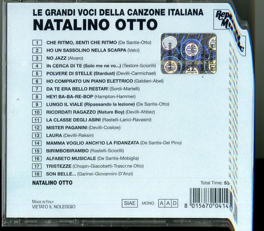 Le grandi voci della canzone italiana - CD Audio di Natalino Otto - 2