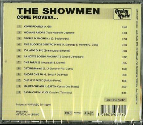 Come pioveva - CD Audio di Showmen - 2