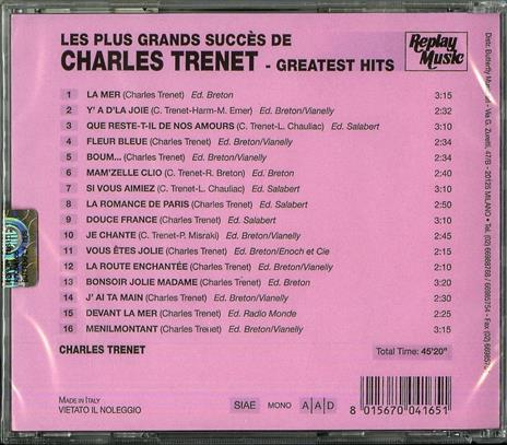 Les plus grands succes de - CD Audio di Charles Trenet - 2