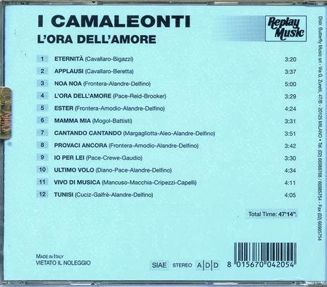 L'ora dell'amore - CD Audio di Camaleonti - 2