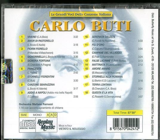 Le grandi voci della canzone italiana - CD Audio di Carlo Buti - 2