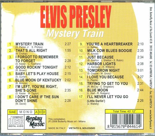Mystery Train - CD Audio di Elvis Presley - 2