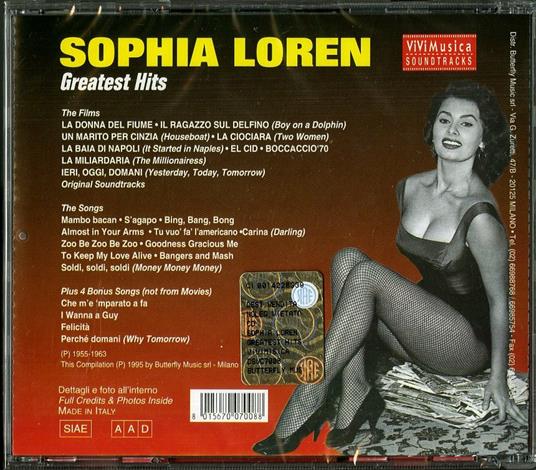 Greatest Hits (Colonna sonora) - CD Audio di Sophia Loren - 2