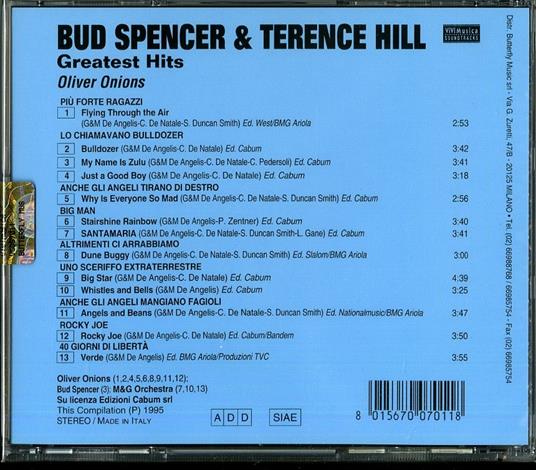 Super Bud Spencer & Terence Hill Greatest Hits (Colonna sonora) - CD Audio di Guido e Maurizio De Angelis - 2