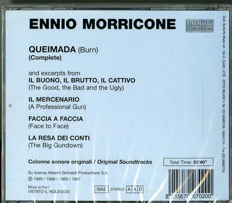 Queimada (Colonna sonora) - CD Audio di Ennio Morricone - 2