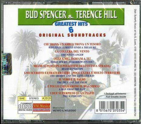 Bud Spencer & Terence Hill Greatest Hits 6 (Colonna sonora) - CD Audio - 2